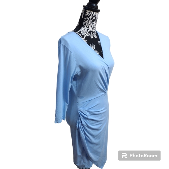 Bobi Los Angeles Faux Wrap Dress - Picture 7 of 11